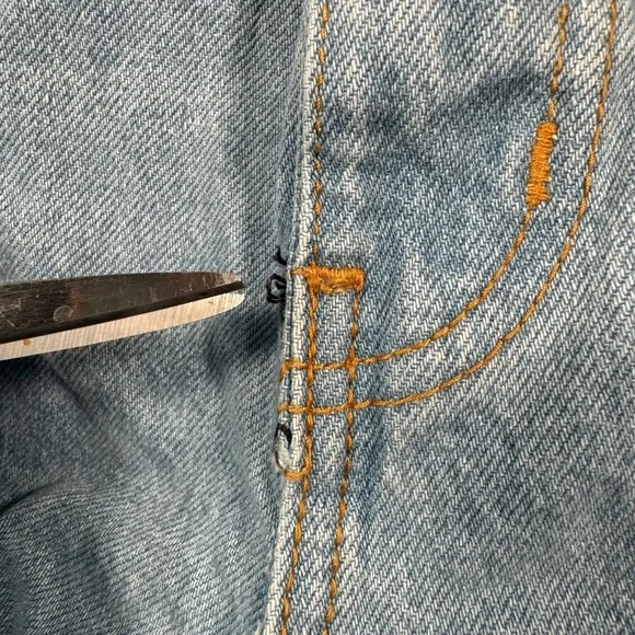 Revice Denim Wide Leg Baggy Jeans Womens Size 32 Light Blue High Rise - Picture 13 of 14